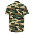 thumbnail image 5 of GERsome Men's Camouflage Shirts Button Down Short Sleeve Camo Leisure Shirts Loose Fit Summer Vintage Shirts S-3XL, 5 of 5