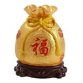 thumbnail image 3 of Resin Chinese Piggy Bank Feng Shui Ornament Figurine Statue Money Box Saving Box Positive Fu, 3 of 8