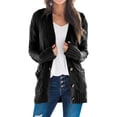 thumbnail image 1 of Cardigan en Tricot à Manches Longues pour Femmes avec Bouton Ouvert sur le devant, 1 of 3