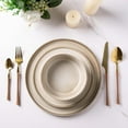 thumbnail image 5 of AmorArc Ceramic Dinnerware Sets for 8, 24 Pieces Stoneware Plates and Bowls Sets, Scratch Resistant Dishes, Dishwasher & Microwave Safe, Reactive Glaze-Cappuccino (Service for 8), 5 of 8