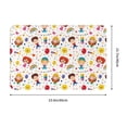 thumbnail image 3 of Xecao Childrens Party print Flannel Mat: Non-slip, 16x24in. Ideal for kitchen, bedroom, bath & living room., 3 of 9