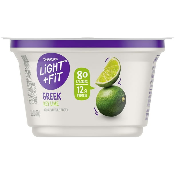 Light + Fit Nonfat GlutenFree Key Lime Greek Yogurt, 5.3 Oz. Walmart