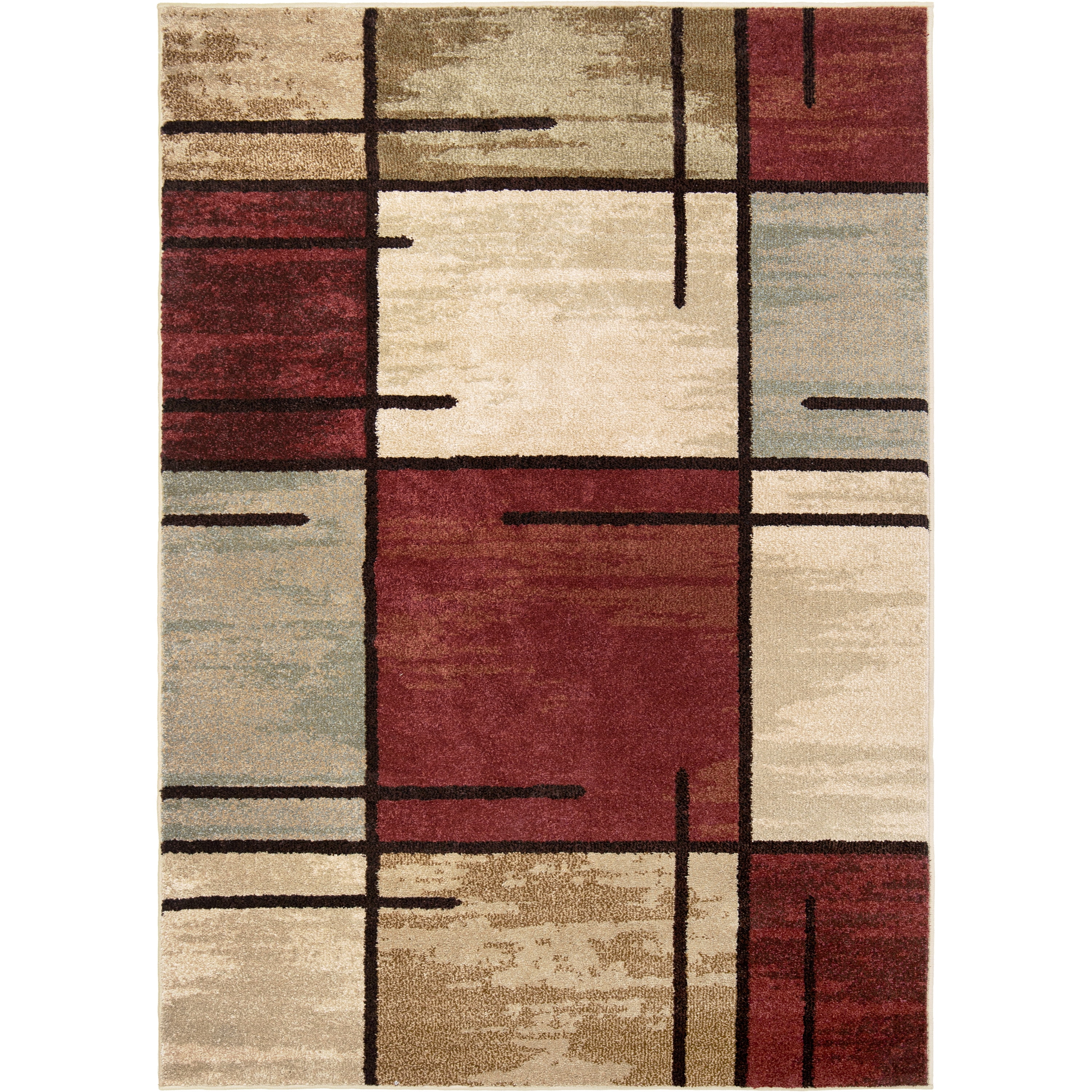 Better Homes & Gardens Spice Grid 5' x 7' Rouge Indoor Area Rug