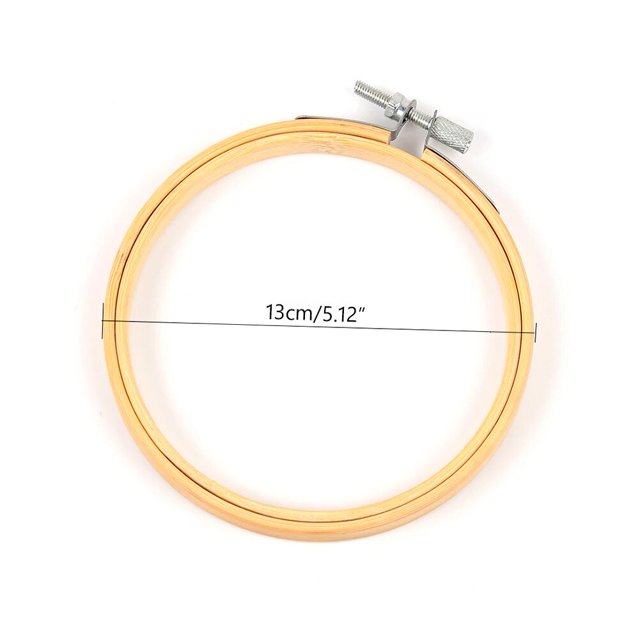 Herramienta de bordado de punto de cruz, 6 piezas, 10-36cm, Círculo de marco de madera, cobertizo de bordado DIY