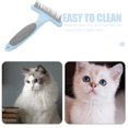 thumbnail image 3 of LOLIPPYY Durable Pet Hair Comb Rake for Grooming Dogs Rust Proof Metal Pins with Easy Clean Handle, 3 of 8
