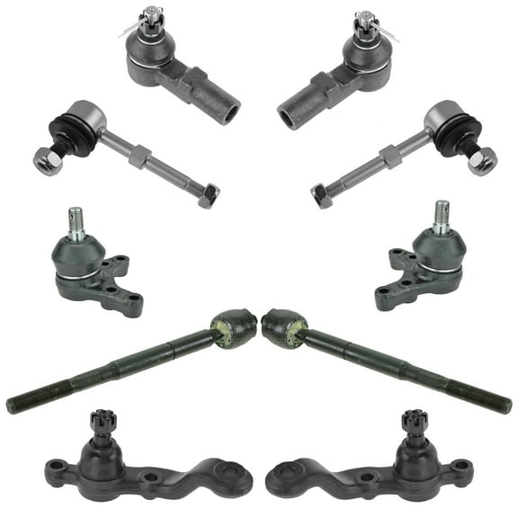 TRQ 10pc Kit Ball Joint Tie Rod Sway Bar link for 01-04 Tacoma Pickup 2WD RWD PSA59449