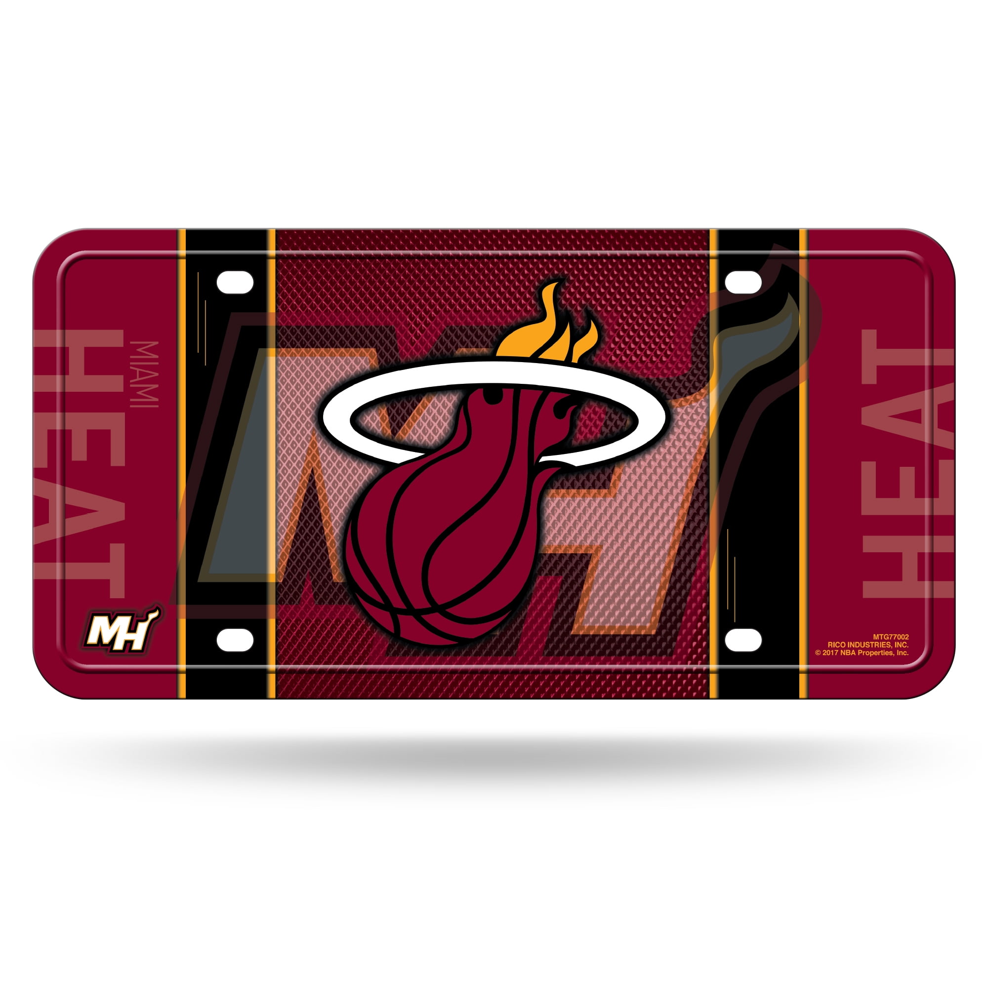Miami NBA Heat Logo NBA 12x6 Auto Metal License Plate Tag