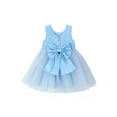 thumbnail image 2 of famuka Toddler Sequin Dress Little Girl Sleeveless Party Dress Summer Mesh Tulle Dress, 2 of 10