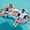 White, variant on Roomisland Inflatable River Float Tube for Adults, Heavy Duty 2 Person Inflatable River Tube Float with Removable Cooler, Cup Holders & Backrest, Lake Pool Mesh Bottom Raft