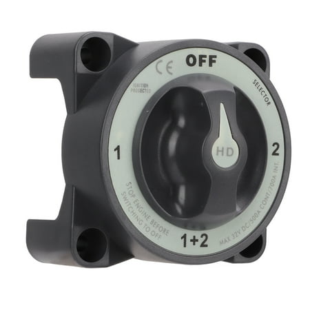 Battery Switch, 4 Position Heavy Duty Electrical Conductivity Reliable