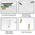 thumbnail image 3 of Yoneston Kids Toy Box with Bookshelf & Sturdy Frame Legs, Kids Toy Storage Organizer for Playroom Kids Room, White, 3 of 11