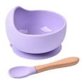 thumbnail image 3 of Baby Bowls With Suction - 2 Piece Silicone Set With Spoon For Babies Kids Toddlers - BPA Free Baby Led Weaning Food Plates - First Stage Self Feeding Utensils, 3 of 5