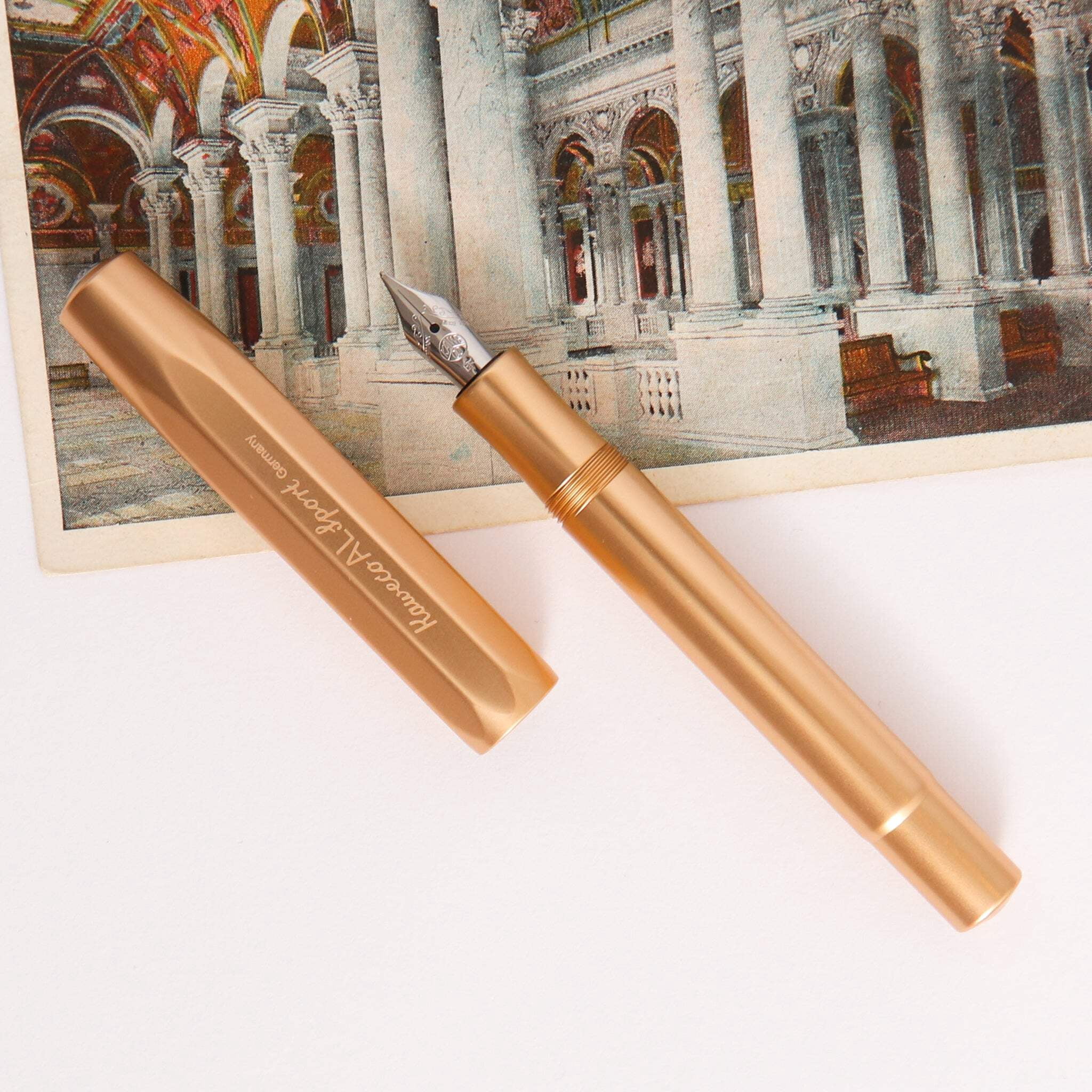 Kaweco AL Sport Gold Fountain Pen - Medium
