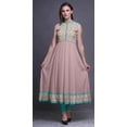 thumbnail image 2 of Bimba Kurti Indien Long Floral Rose pour Femmes Tenue de Soirée Robe Anarkali Kurti Sans Manches Imprimée TG, 2 of 6