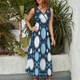 thumbnail image 2 of Abstract Geometrical Vestido Sin Mangas Para Mujer, Traje De, Ropa De Cumpleaños, Verano, 2 of 5
