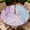 Lavender Marble, variant on ARTSLION Round Outdoor Tablecloth For Up To 36in With Umbrella Hole & Zipper Waterproof Elastic Edge Fitted Table Cover Big Sunflower For Patio Picnic Party, Ocean Sunset