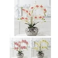 thumbnail image 2 of fastboy Faux Orchid In Pot - Low Maintenance Wide Application Artificial Flowers For Decoration Fake Flower pink, 2 of 6