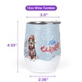 thumbnail image 5 of Hello Winter Miniature American Shepherd Smiling in Red Scarf Hat Welcome Christmas 12oz Stainless Steel Wine Tumbler Insulated Cup with Lid MAS Dog Lover Gifts - 00017, 5 of 5