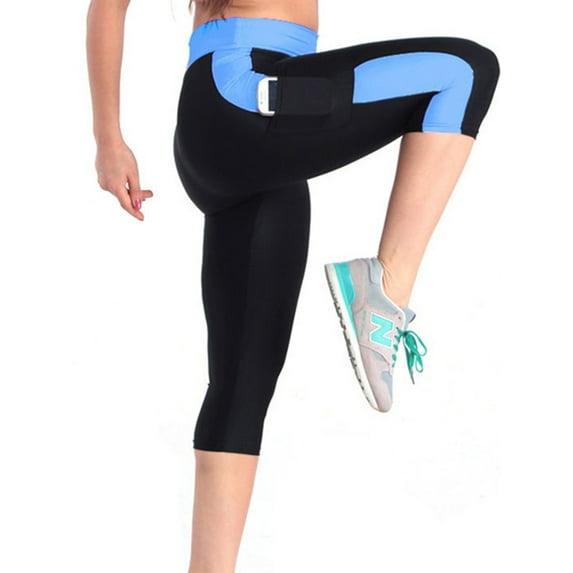 MAWCLOS Ladies Yoga Leggings Active Wear Fitness Running Gym Exercise Yoga Pants Workout Pants Capri For Women