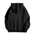 thumbnail image 5 of Women's Fashion Casual Comfortable Round Neck Hooded Long Sleeve Christmas Print Warm Sweatshirt for Holiday Wear and Winter Season Comfort,Black,2XL, 5 of 6