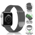 thumbnail image 3 of Metal Stainless Steel Band Compatible with Apple Watch strap 38-41mm, Adjustable Magnetic Strap, 3 of 5