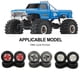 thumbnail image 2 of Vogacara RCGOFOLLOW-llantas para coche teledirigido, pieza de coche resistente al desgaste, llantas para 1/24 FMS FCX24 Crawler RC, pieza de Kits de construcción modelo Plata, 2 of 6