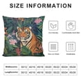 thumbnail image 5 of Tiger Throw Pillow Covers African Safair Animal Pillow Covers Wildlife Nature Cushion Covers for Kids Boys Adult Palm Tree Leaves Decorative Pillow Covers Sofa Bed Couch, 5 of 5