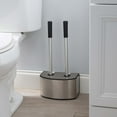 thumbnail image 6 of Bath Bliss 2-in-1 Toilet Brush and Plunger Set in Stainless Steel, 6 of 7