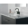 thumbnail image 6 of Delta 25855Lf Albion 1.2 GPM Centerset Bathroom Faucet - Matte Black / Champagne Bronze, 6 of 7