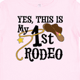 thumbnail image 4 of Inktastic Yes, This is My 1st Rodeo Cowboy Hat with Pink Band, Lasso Girls Baby T-Shirt, 4 of 5