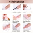 thumbnail image 3 of OranSee Kit de Extensi&oacute;n de U&ntilde;as de Gel 7 Colores - Incluye L&aacute;mpara LED 6W + 100 Moldes y Accesorios, Gel Constructor Semipermanente para Principiantes, para U&nti, 3 of 7