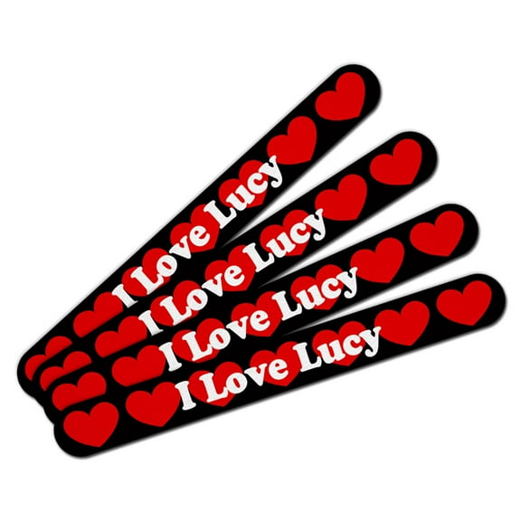 I Love Lucy Double-Sided Nail File Emery Board Set 4 Pack