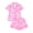 G-Pink, variant on Emy Dola S-2XL Women Summer Pajamas Set Short Sleeve Button Down Loungewear Sets 2 Pieces Pjs Set Bowknot Valentine's Sleepwear