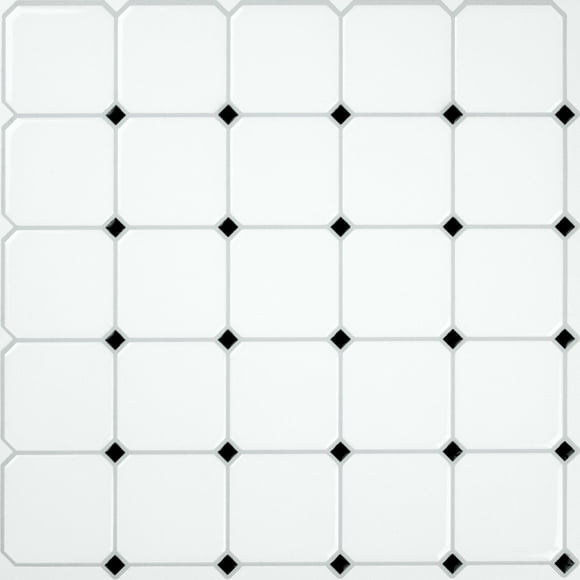 Black And White Vinyl Tile