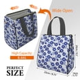 thumbnail image 3 of Pioneer Flower Floral Print Pattern Insulated Lunch Bag for Women Men, Large Portable Soft Cooler Tote, Thermal Food Storage Bag with Pearl Cotton, 8.66L, 8.75"x5.75"x9.5", 3 of 6