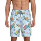 thumbnail image 1 of Balery Colorful Sea Turtle Pantalones cortos de pijama de punto de algodón para hombre con cinturilla y bolsillos-3X-Large, 1 of 6