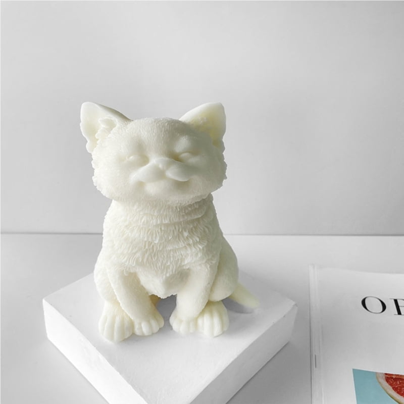 Cat-Silicone Candle Mold for Candle Making Plaster Aromatherapy Candle Mold