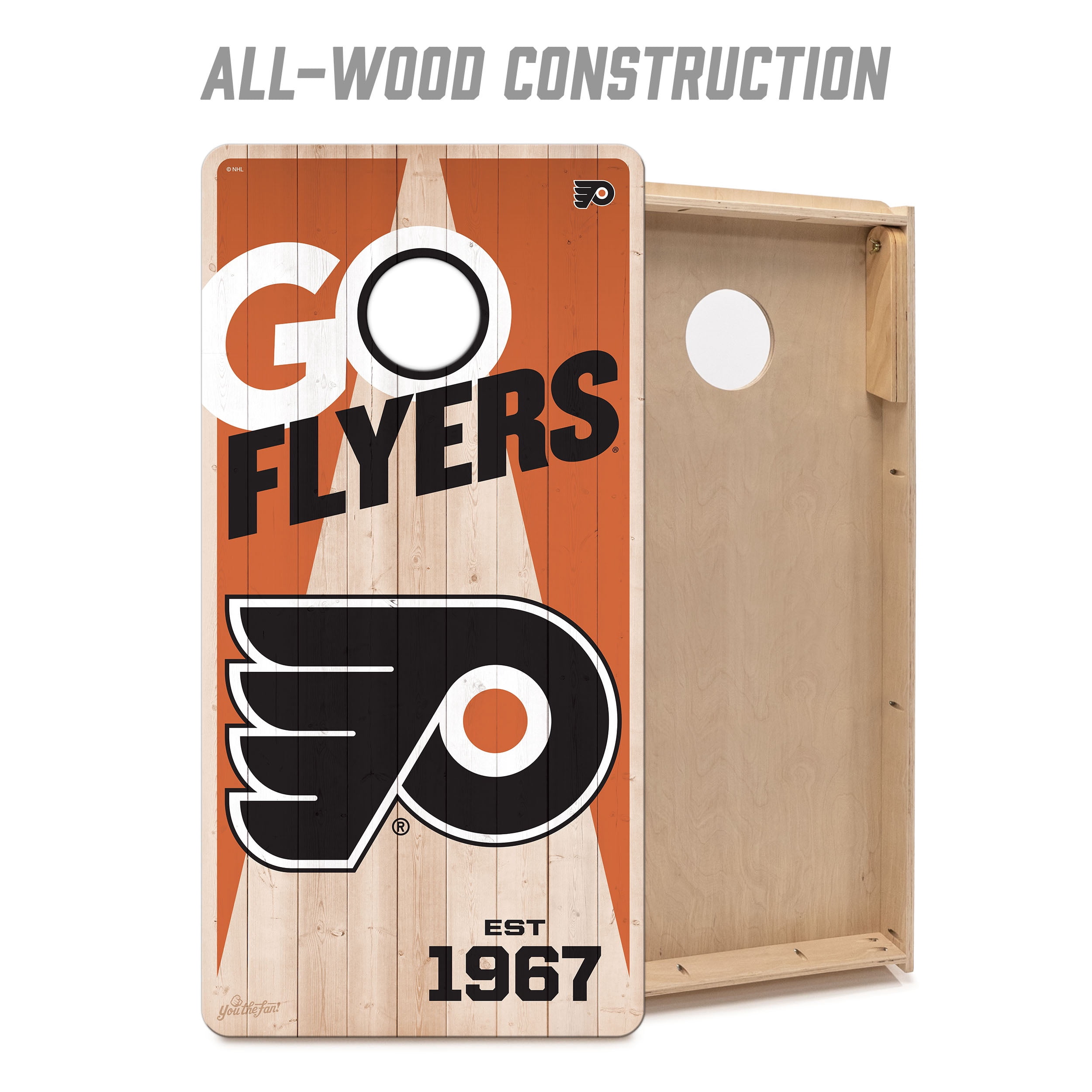 YouTheFan NHLPhiladelphia Flyers 2' x 4' Cornhole Game