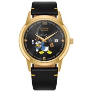 Citizen Eco-Drive Men's Disney Donald Duck Seeing Stars Black Strap Watch - AW1789-04W