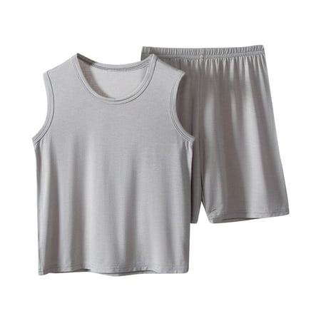 

TAIAOJING Toddler Boys Summer 2PCS Outfit Sets Girls Short Sleeve Solid Color Tops Shorts Fashion For Children Clothes 18-24 Months