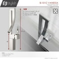 thumbnail image 6 of Stylish Ht 17 ½" Polished Chrome Single Handle Vessel Bathroom Faucet B-101C, 6 of 11