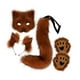 thumbnail image 5 of Conjunto de máscara y cola para mujeres y niñas, disfraz de tocado de peluche decorativo con orejas de peluche. Marrón rojizo, 5 of 9