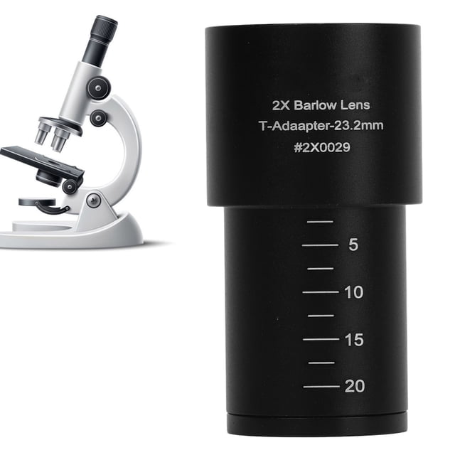 Lente Ocular Multiplicadora 2X, Flexible De Usar Ocular De Microscopio 2X Peso Ligero Universal Para Laboratorio