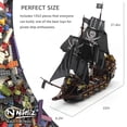 thumbnail image 2 of Kit de bloques de construcción Nifeliz Black Hawk Pirates Ship 1352 piezas, 2 of 7