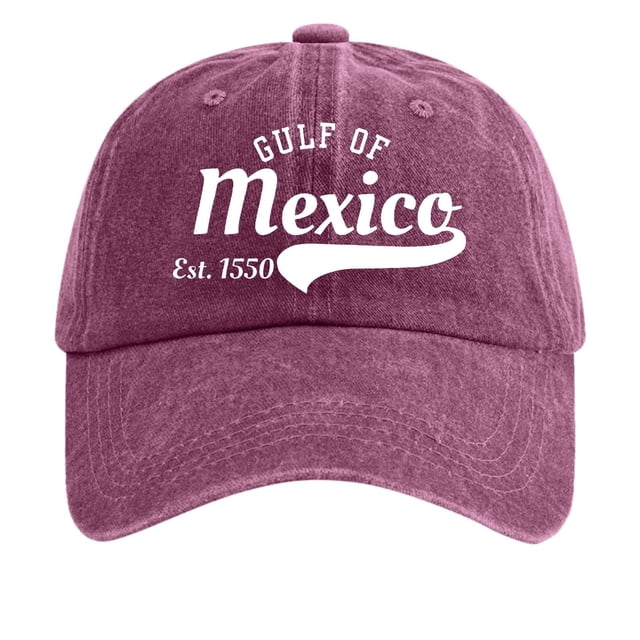 Gorra de béisbol estampada de denim lavado vintage para mujer