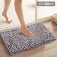 thumbnail image 3 of Bathroom Rugs Chenille Bathroom Rug 16x24 Inch Super Soft Thick Chenille Rug Absorbent Quick Dry Shaggy Bath Mat Carpet for Bathtub, Shower and Sink, Grey, 3 of 7