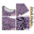 thumbnail image 6 of Fantaslook Blouses for Women Pleated Short Sleeve Tunic Tops Dressy Casual Summer Shirts, 6 of 9