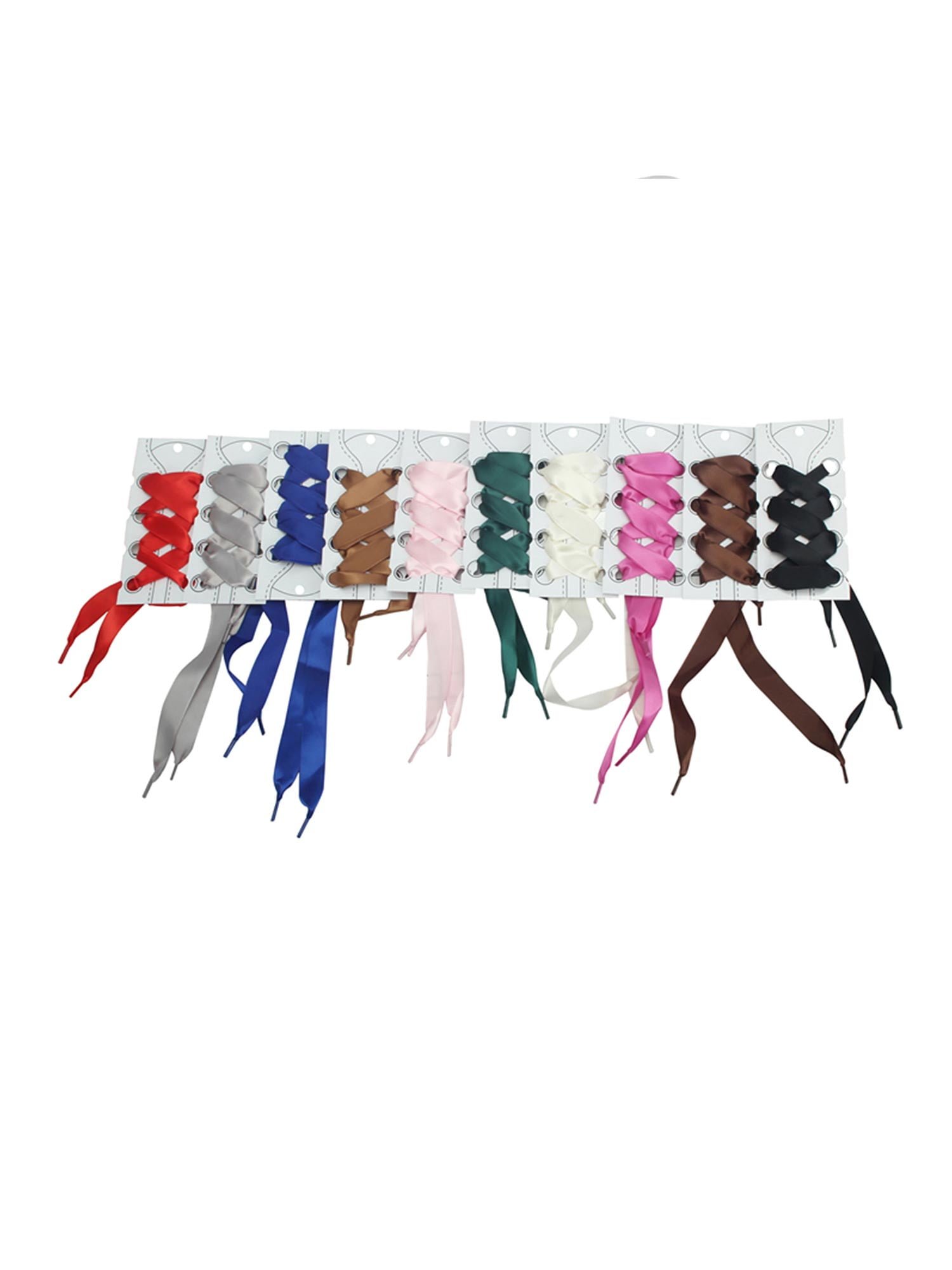 pink satin shoe laces