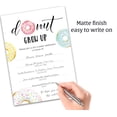 thumbnail image 3 of Donut Kids Birthday Party Invitations — Pack of 25 — Donut Grow Up, Doughnut Theme Baby Shower, Girl or Boy 1st Birthday Invitation Toddler Children Bday, Blank Fill-in INVITES, DIY Invite I850-INV1, 3 of 4
