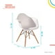 thumbnail image 2 of Silla Tipo Eames Con Brazos Comedor Moderno Retro Resistente blanco 6.49 pulg Pido Todo E-SEBZM-BK, 2 of 8